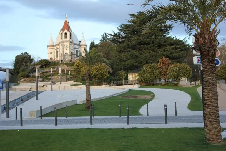 Santuário do Sameiro, em Penafiel, no alto do jardim, onde a procissão do Corpo de Deus faz a bênção da cidade