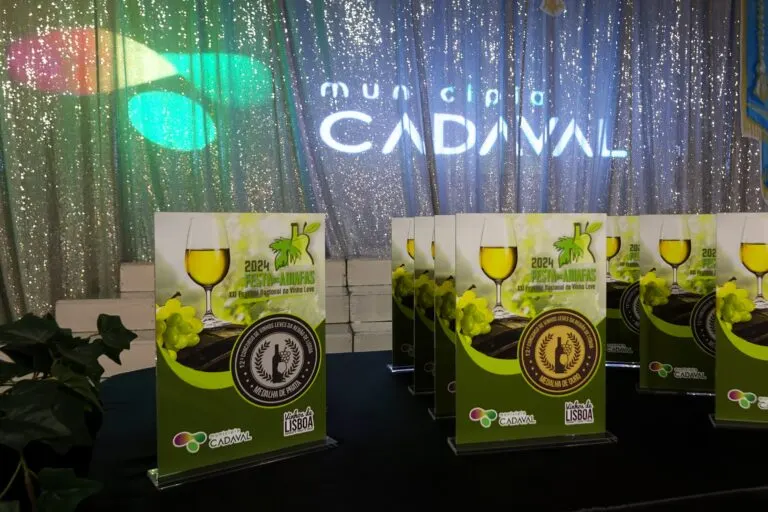 Troféus do Concurso de Vinhos Leves da Região de Lisboa, prontos para a entrega na Festa das Adiafas do Cadaval